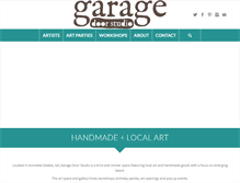 Tablet Screenshot of garagedoorstudio.com